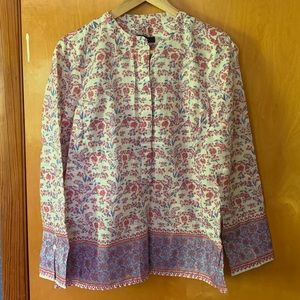 J. Crew Tunic in Iris Block Print NWT